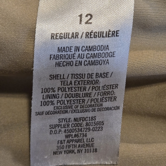 Nautica Girls 12R School Uniform Pull-on Scooter Skirt Undershorts Poplin Style - Picture 5 of 11